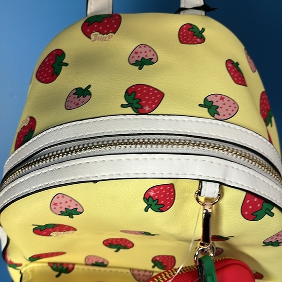 Juicy Couture Yellow Strawberry Backpack NWT - Picture 8 of 16